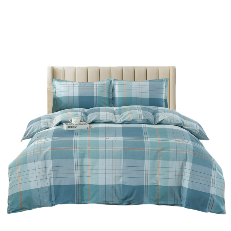 洁丽雅(Grace)&ldquo;雅澜格韵&rdquo;加厚全棉四件套  JLY-TJ1051  单位：（套）200*230CM 水蓝色